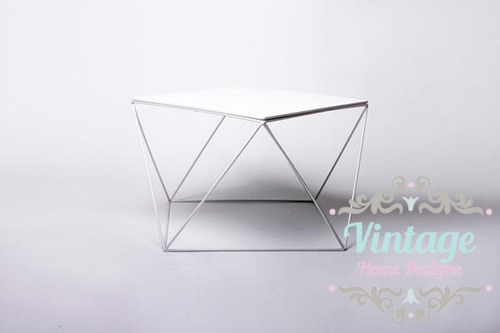 Imagen 7 de 9 de Mesa De Centro Auxiliar Metálica Y Madera