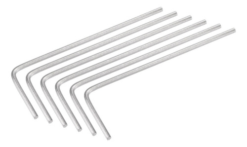 6 Llave Hexagonal Llave Allen Cabeza Plana 1.3mm 47mm Largo