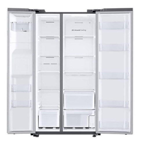 Imagen 3 de 8 de Heladera Side By Side Inverter Samsung 716l Rs27t Stienda