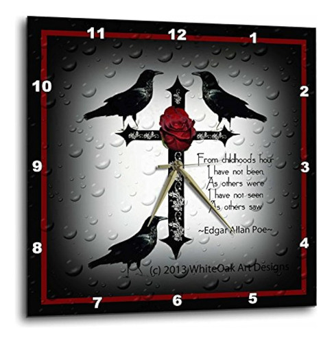 3drose Dpp_165355_3 Una Cruz Gótica Negra Con Diseños Y Cuer