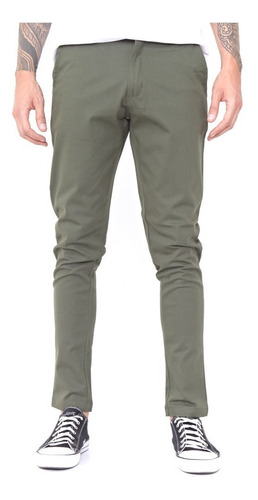 Pantalon Chino Gabardina Hombre Vestir Varios Colores