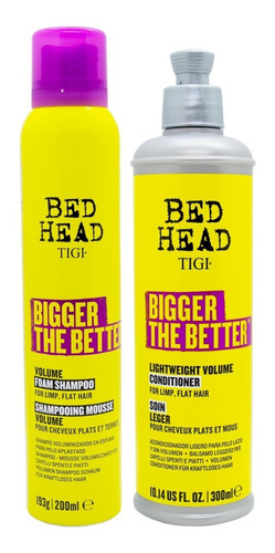 Tigi Bigger The Better Shampoo Espuma + Acondicionador