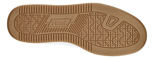 Tenis Puma Caven 2.0 Blanco Con Suela Café Para Hombre