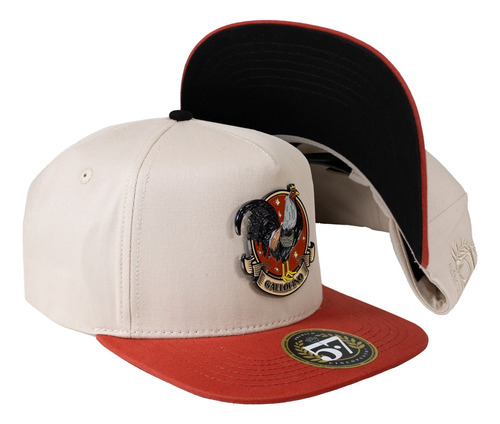 Gorra Gallo Fino Beige/orange Cincopunto7