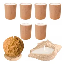 Comprar Velas Aromáticas 100 % Soja Kit X 6 Cuenco Madera 8x6 Cms