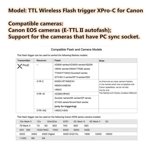 Disparador Inalambrico Godox Xproc , Ttl , 1/8000s , Con ...