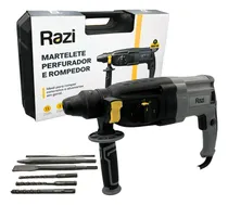 Comprar Martelete Perfurador Rompedor E Cinzelador Razi 800w Sds Plus 220v Rz-m8003j Com Punho Auxiliar, Limitador De Produndidade, Brocas, Talhadeira E Ponteiro