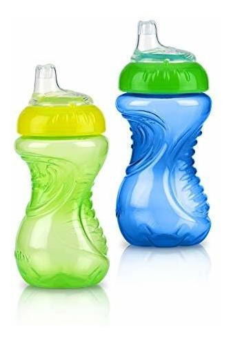 Taza De Bebe Nuby No Spill Easy Grip Trainer Cup 10 Oz (paqu