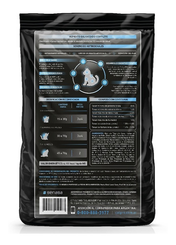Imagen 2 de 6 de Alimento Premium Gatos Catpro Kitten 7,5 Kg