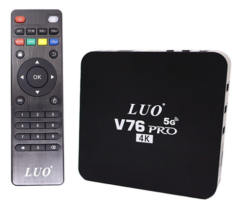 Tv Box Luo V-82 V-76 Programados. Convertidor Smartv 512gb Negro Estándar
