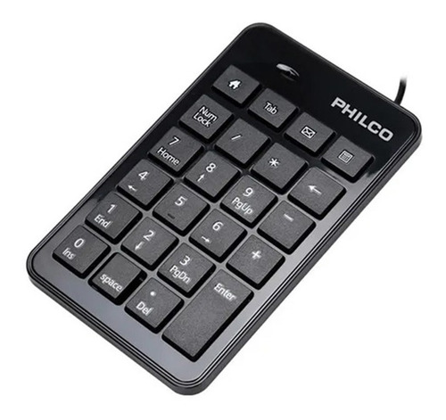 Teclado Numerico Philco K200 Usb 23 Teclas Negro