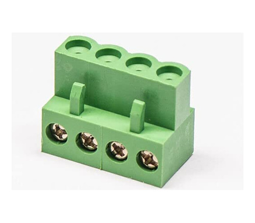 20 Conector Terminal Tornillo 4 Pine Color Verde