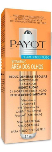Payot Sérum Concentrado Vitamina C Área Dos Olhos 14ml