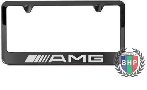 Porta Placapara Amg De Acero Inox. Negro Precio X1