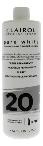 Revelator Clairol Pure White 20, 473 Ml, Para Aclarador De C