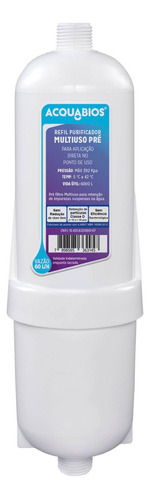 Refil Multiuso Pré P/ Purificador Água 1005-0011 Acquabios