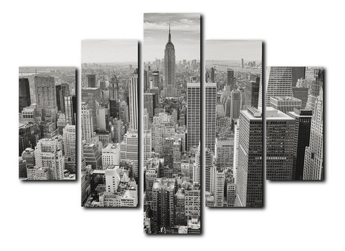 Cuadro Decorativo Canvas 5pz 220x120 New York Ciudad