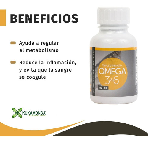 Omega 3 Y 6 Pescado | 60 Cápsulas | Memoria | Epa | Dha Sin Sabor