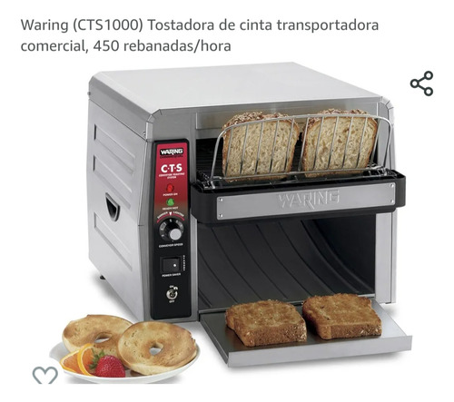 Tostadora De Cinta Transportadora Comercial Waring Cts 1000