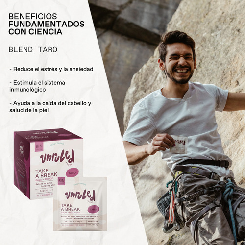 Taro En Polvo, Mix Hongos Adaptógenos, Reishi, Chaga, 60g