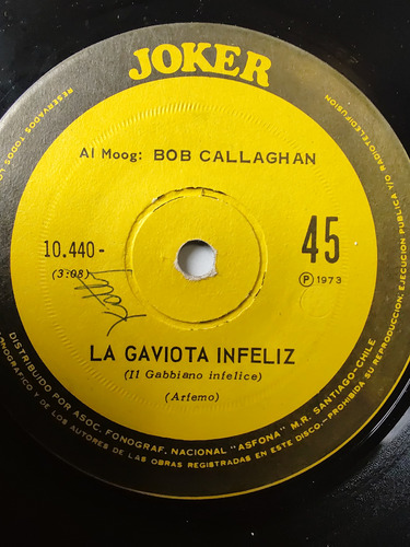 Vinilo Single De Bob Callaghan Tema Del Padrino (ac62