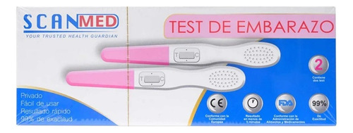 Scanmed Test De Embarazo Lápiz Rápido 2 Unidades