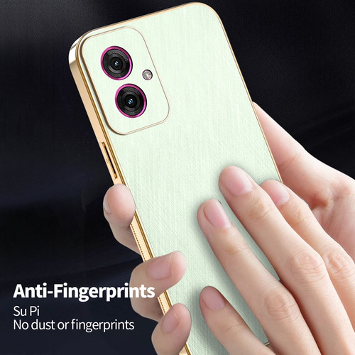 Funda Protectora Para Xiaomi Poco F5 5g/f5 Pro, Marco Galvanizado, De Lujo, Resistente A Los Arañazos, Piel De Seda