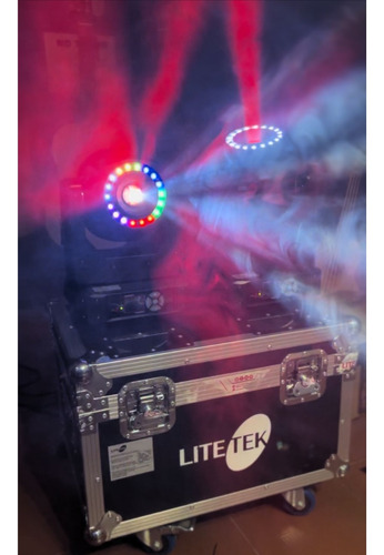 Luz de escenario LED cabezal móvil Lite Tek LED SPOT 80 127V luces color rueda de 6 colores