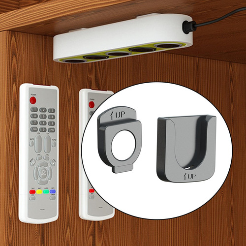 3 Magnet Remote Holder Hook Hole Free Wall Remote Holder