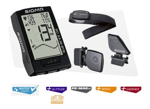 Ciclocomputador Sigma Bc 23.16 Sts Cadencia, Pulsómetro Etc