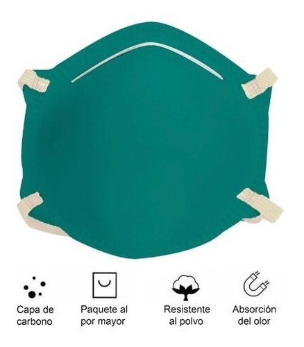 Mascarilla Conica 4 Capas Antifluido