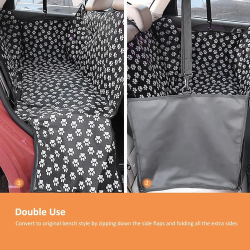 Funda Para Asiento De Coche De Perro Mascota Doble Tapete De