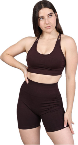 Conjunto Deportivo Classic Seamless Cacao