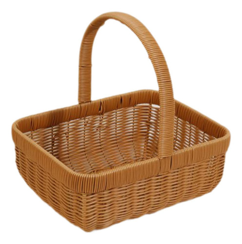 Cesta De Picnic De Ratán Sintético, Cesta Para Recoger , S