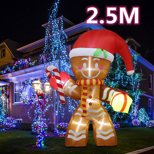 S Hombre Jengibre Gigante De Decoración Navideña De 2,5 M