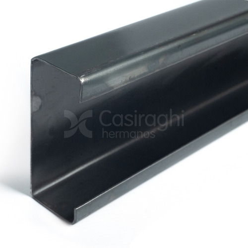 Perfil C Negro Laminado Caliente 80x40x10 1.6mm X 6 Metros