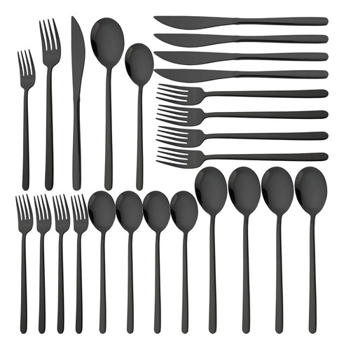 Colheres, Faca De Mesa Dourada, Garfo De Sobremesa, 20 Unida