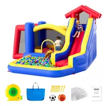 Comprar Trampolín Brincolín Inflable Niños 3.3 X 3.3 M Pelotas