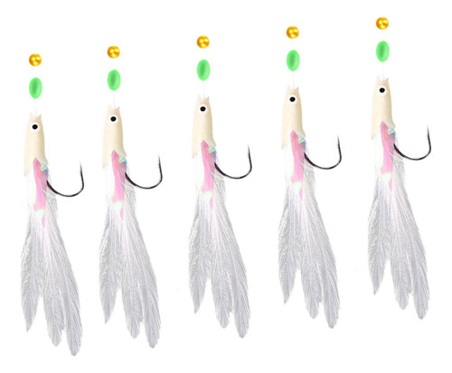 Ligas De Pesca 5x Con Perlas Luminosas Luras Luras Multi