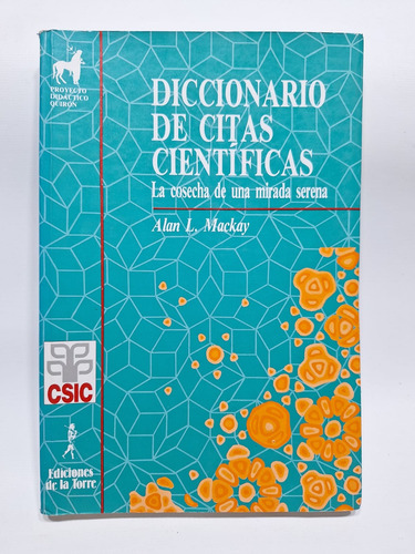 Antiguo Diccionario De Citas Científicas 1992 Le806
