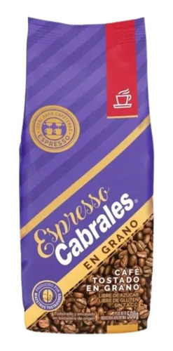 Cafe Espresso Tostado En Grano Cabrales 500 Gr