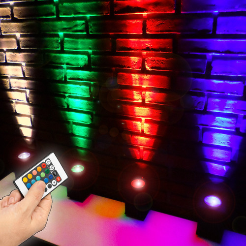 Lampara Pared Bañador Efecto Cañon Laser Rgb X Led Proyector