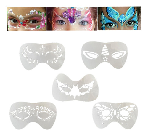4 Plantillas De Pintura Facial Irregular Mariposa Mariposa