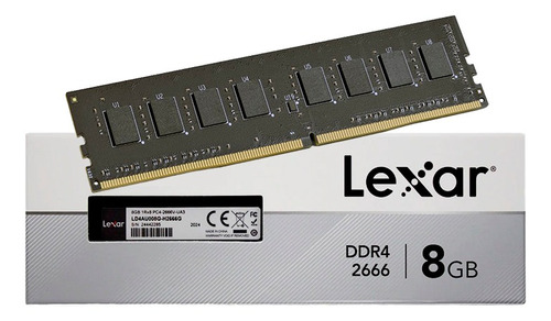 Memória Ram Lexar Ddr4 8gb 2666 Mhz Nfe Desktop Pc Nfe