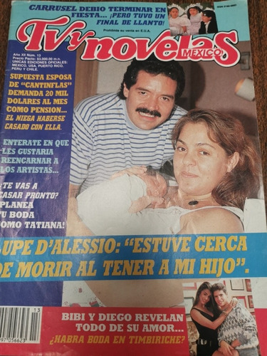 Revista Tv Y Novelas Lupe Dalessio Y Su Hijo