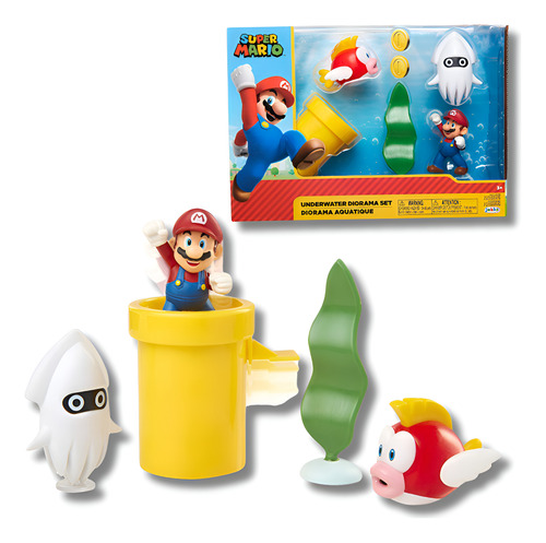 Set Diorama Submarino Super Mario Y 3 Yoshi Set - 2 Pack