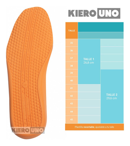 Plantillas Absorción De Impacto Memory Foam Confort 9mm