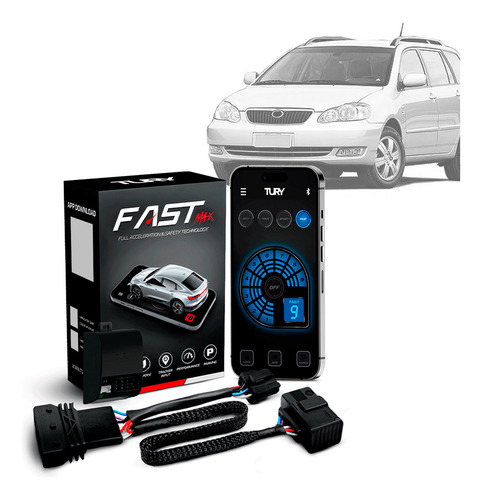 Módulo Acelerador Pedal Fast Com App Fielder 2006 2007 2008