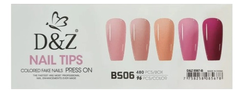 Tips Soft Gel D&z Colores Realistas 480 Piezas