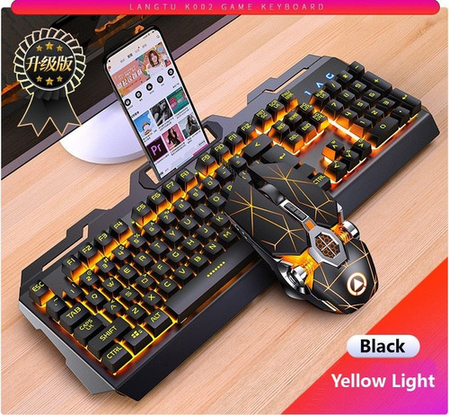 Gaming Keyboard Mouse 104 Keys Rgb Backlit Keyboards Mouse